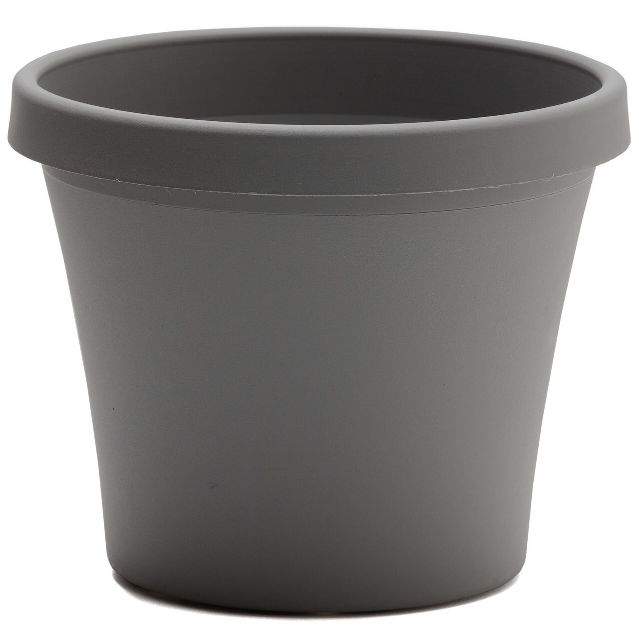 Bloem Terra Pot Planter: 14" - Charcoal - Durable Resin Pot, for Indoor and Outdoor Use, Gardening, 5 Gallon Capacity, Saucer Sold Separately